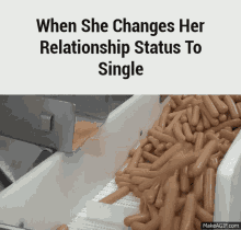 girls relationship status single hotdogs changing status