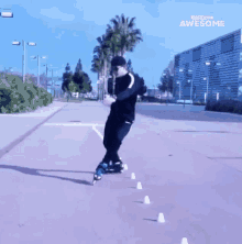 roller blades people are awesome turning around spinning tricks