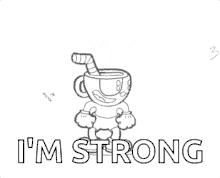 Strong Cuphead GIF - Strong Cuphead Intro GIFs
