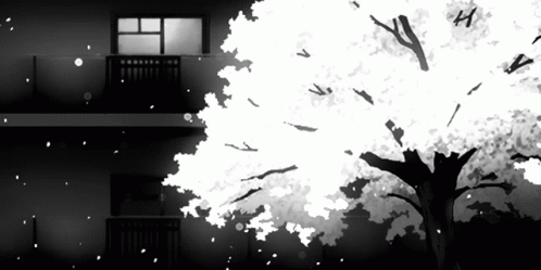 Anime black and white kawaii GIF on GIFER - by Anayariel