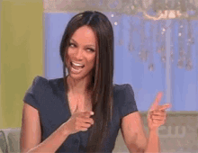 Guns GIF - Tyra Banks Hello Hey GIFs