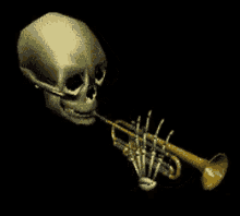 Mr Skeltal GIF - Mr Skeltal Trumpet Skeleton GIFs