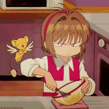 angry baking anime ccs sakura