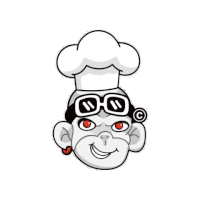 Chef Cooking Sticker