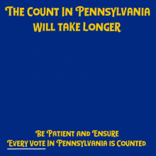 The Count In Pennsylvania Will Take Longer Voting Overseas GIF - The Count In Pennsylvania Will Take Longer Voting Overseas Absentee Ballots GIFs