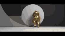 Gold Particles Dancer GIF - Gold Particles Dancer Motion Studios GIFs