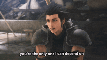 You'Re The Only One I Can Depend On You'Re The Only On I Can Depend On Zack Fair GIF - You'Re The Only One I Can Depend On You'Re The Only On I Can Depend On Zack Fair Zack Fair Lines GIFs