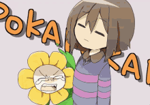 ポカポカ　なんで　怒る GIF - Pokapoka Flower Angry GIFs