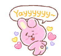 Bt21 Cooky Sticker - Bt21 Cooky Yay Stickers