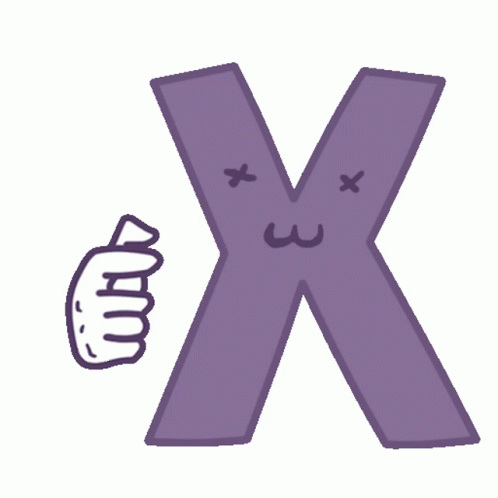 animated letter x