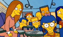 The Simpsons Class Staring GIF - The Simpsons Class Staring Say The Line GIFs