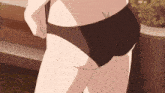a cartoon of a woman taking off her underwear with the word ross on the bottom