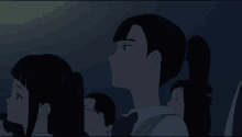 a group of people are gathered in a dark room with the words we need to have a word with you okay