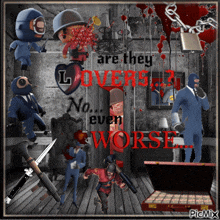 a collage of soldiers with the words " are they over " on top