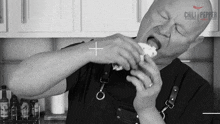 Taking A Bite Michael Hultquist GIF - Taking A Bite Michael Hultquist Chili Pepper Madness GIFs