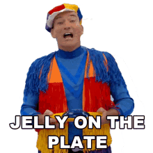 jelly on the plate anthony field the wiggles holding jelly this is me dessert