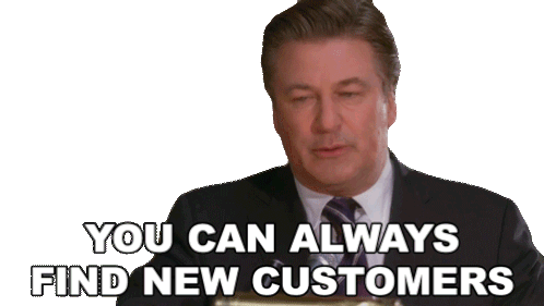 You Can Always Find New Customers Jack Donaghy Sticker - You Can Always Find New Customers Jack Donaghy Alec Baldwin Stickers