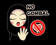 No Gombal GIF - Gombal Hijaber Kartun Muslim GIFs