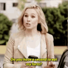 kristen bell eleanor the good place shell strop eat my farts