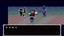 a video game scene with a character saying " make them pay for being so stupid "