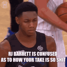 Rj Barrett Knicks GIF - Rj Barrett Knicks Rj Barrett Confused GIFs