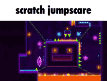 Scratch Jumpscare Geometry Dash GIF - Scratch Jumpscare Geometry Dash Jumpscare GIFs