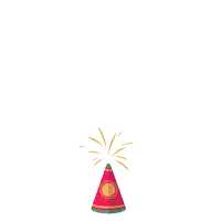 a fireworks display with a cone in the foreground