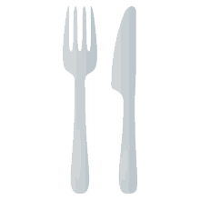 fork and knife food joypixels cutlery time to eat