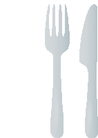 Fork And Knife Food Sticker - Fork And Knife Food Joypixels Stickers