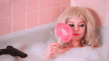 Lollipop GIF - Lollipop Bathtub Bath Time GIFs