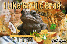 Garlic Bread Blingee GIF - Garlic Bread Blingee Frog GIFs