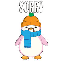 Sorry Penguin Sticker