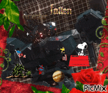 a picture of snoopy and a robot with the words " remember jollen "