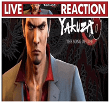 a poster for yakuza the song of life