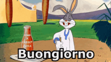 Buongiorno Svegliarsi Mattino Alzarsi Buona Giornata Bugs Bunny GIF