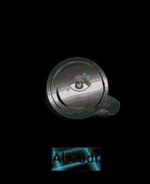 a black background with a blue aliabdi logo