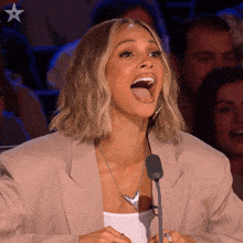Laughing Hysterically Alesha Dixon GIF - Laughing Hysterically Alesha Dixon Britain'S Got Talent GIFs