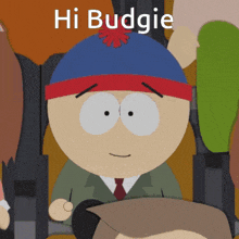 Hi Budgie South Park GIF - Hi Budgie South Park Stan Marsh GIFs