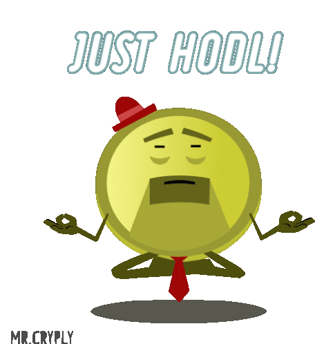 Hodl Just Hodl Sticker - Hodl Just Hodl Bitcoin Stickers