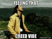 Creed With Arms Wide Open GIF - Creed With Arms Wide Open Feeling That Creed Vibe GIFs
