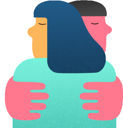 A Comforting Hug Sticker - Real Feels Hug Comfort Stickers