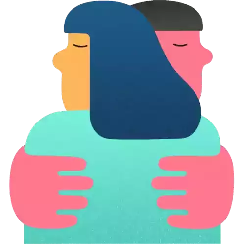 A Comforting Hug Sticker - Real Feels Hug Comfort Stickers