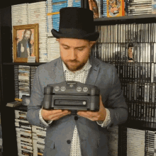 Inspecting Richard Parliament GIF - Inspecting Richard Parliament Top Hat Gaming Man GIFs