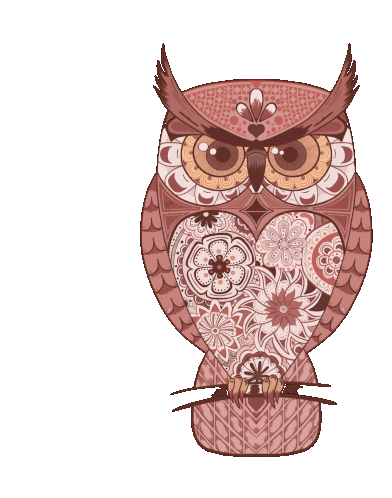 Njuksi Owl Sticker - Njuksi Owl Bird Stickers