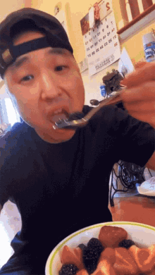 Eating Fruits Chef Chris Cho GIF - Eating Fruits Chef Chris Cho Hungry GIFs