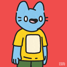 Cool Cats Blue Cat GIF - Cool Cats Blue Cat Whats Up GIFs