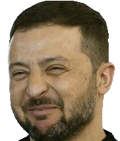 a man with a beard is smiling and making a face