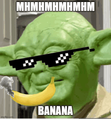 Yoda Puppetyoda GIF - Yoda Puppetyoda Banana GIFs