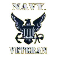 a navy veteran logo with an eagle anchor and shield