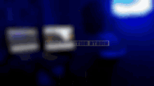 a minecraft character giving a thumbs up in front of a sign that says nasu an on studio